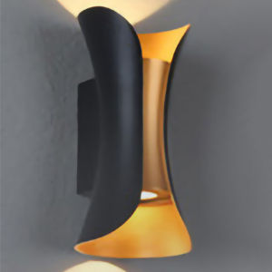 Modern luxurious LED IP65 waterproof wall lamp 12W indoor and outdoor courtyard porch corridor wall sconce wall light  warm white light slender waist Wall Lamp Waterproof  Nordic Vintage Double Head