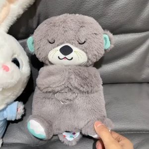 Baby Toy Soothe n Snuggle Otter Portable Plush Sound Machine with Music Lights Breathing Motion