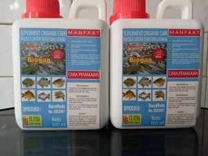 PROBIOTIK BIOGAN KHUSUS UNTUK BUDIDAYA IKAN LELE GURAME NILA KOLAM BIOFLOK 500ml