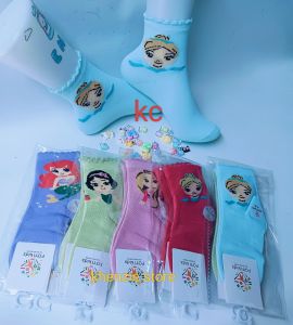 8 PASANG KAOS KAKI ANAK CEWEK PAUD TK SD MOTIF HELLO KITTY BAHAN KATUN PREMIUM  FASHION