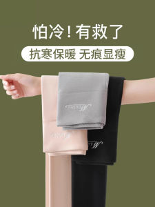 Quần Lót Mùa Thu Dày Lót Lông Cừu Cạp Cao Cho Nữ Quần Dài Mùa Đông Dày Dặn Ôm Vừa Vặn Thoải Mái Thoáng Khí