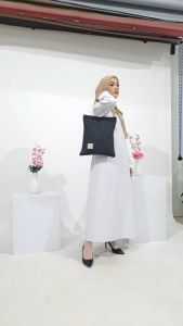 Totebag Resleting kuliah wanita bahan kanvas polos dan Motif bisa custom sablon tas seminar souvenir