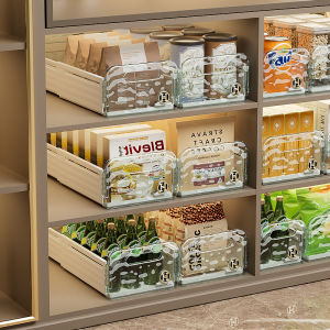 Kitchen Cabinet Drawer Organizer Box Extendable Storage Basket Corner Angle Home Storage Solution Deep Cabinet Box