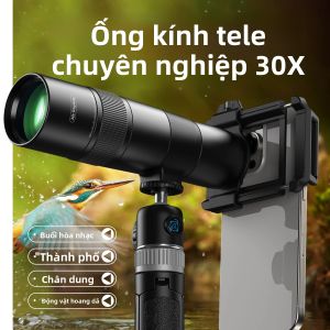 Ống Kính Siêu Tele APEXEL 30x Với Chân Máy Cho iPhone - Kính Thiên Văn Chuyên Nghiệp Du Lịch Cắm Trại Quan Sát Chim