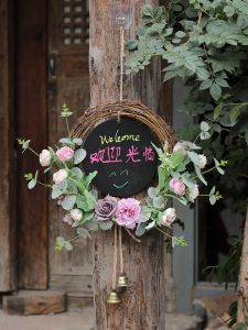 Giá Đỡ Bảng Đen Treo Cửa Ngoài Trời Trang Trí Cổng Trang Trí Sân Vườn Biệt Thự Cửa Hàng Vòng Hoa Viết Trang Trí Nhà Cửa