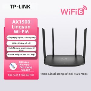 TP-Link | Bộ Phát WiFi 6 TP-Link AX3000 Tốc Độ 3000Mbps Cổng Gigabit Xuyên Tường Hỗ Trợ Mesh & Dual WAN