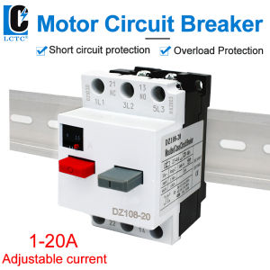 LCTC Motor Protection Circuit Breaker Overload Protection Short Circuit Protection 1NO1NC Motor Start Circuit Breaker