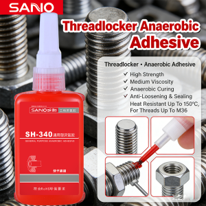 SANVO Red Medium Strength Anaerobic Threadlocker Universal Thread Adhesives Anti-Loosening & Vibration Resistant Glue