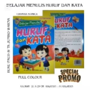 BUKU TK JUMBO - BELAJAR MENULIS HURUF DAN KATA UNTUK PAUD DAN TK