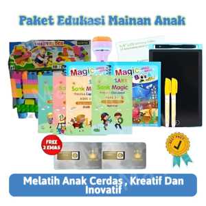 Paket Mainan Edukatif Edukasi Belajar  Anak Isi 6 B52 Mainan Anak Edukasi Pintar Kreatif