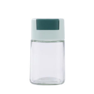 Press-and-Control Glass Salt Shaker
