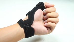 BUZEE Finger Thumb Support Splint for Thumb Metal Support Wrist Guard Thumb Finger Fixed Breathable