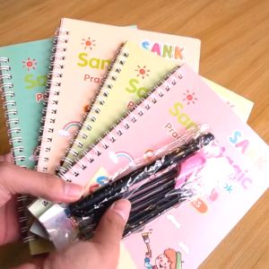 Sank Magic Practice Book 1 Set Isi 4 Buku dan Pulpen Belajar Anak Paud