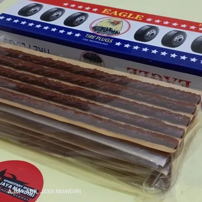 (1.LEMBAR) KARET TAMBAL TUBLLESS BAN MOTOR MEREK EAGLE