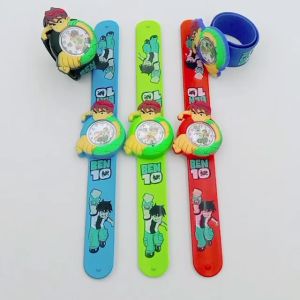 Laris Acc - Jam Tangan Anak Ben10 Karakter Kartun Cepluk Lentur