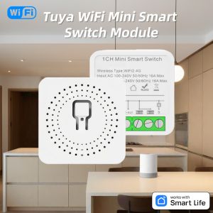 Tuya 16A WiFi Mô-đun Chuyển Mạch Rơle 1 Kênh Cuộc Sống Thông Minh Tương Thích Với Alexa Google Home App Điều Khiển Hẹn Giờ Điều Khiển Thiết Bị Gia Dụng