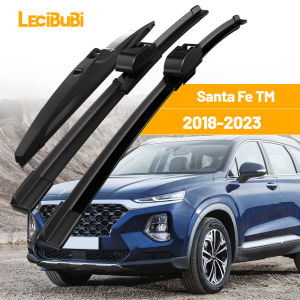 1 Bộ Lưỡi Gạt Nước Kính Chắn Gió Phía Trước & Phía Sau Cho Xe Hyundai Santa Fe TM 2018-2023 Cao Su Gạt Nước Kính Chắn Gió Phụ Kiện Đen Dung Sai Nhiệt Độ-40 ℃   Đến +70 ℃