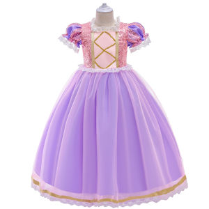 Bowknot Girls Snow White Princess Dress