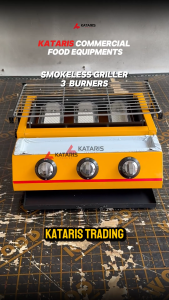 ETON 3 Heads BBQ Grill Smokeless Barbecue Grill 3 Heads