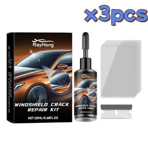 RAYHONG | Car Windshield Crack Repair Resin Kit UV Curing Glue Fix Windscreen Scratches Chip DIY Repair Fluid Car Window Glass Liquid 20ml