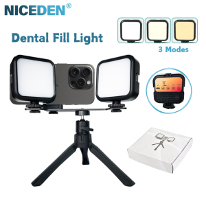 NICEDEN Dental Oral Filling Lamp Intraoral Photography LED Light For Denture Intraoral Treatment Photo Dental Lamp With Bracket Adjustable Light Color