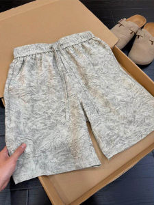 Breathable Cool Sense Imitation Linen Mens Shorts 5th Length
