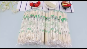 100Pairs Disposable Bamboo Chopsticks Individually Wrapped Safe Thornless Portable Food Utensils