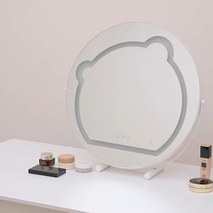 Smart Makeup mirror LED Bedroom Makeup mirror with light Rotating special-shaped beauty mirror Bear mirror