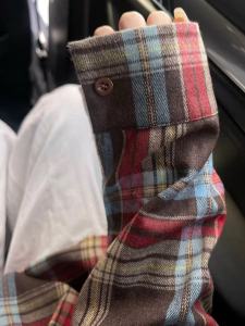 Womens Loose Plaid Shirt Spring Autumn Vintage Style Layering Lazy Fashion Outerwear Long Sleeve Slimming Trendy Top