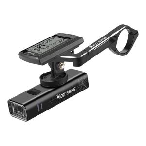 West Biking | Integrated Front Light and Cycling Computer Kit for Road and Mountain Bikes