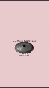 Sprocket RS 25 x 45 T Gear Rantai Single Gir Gigi Z 45T RS25 -1 25Z40 25X45T 25-1 tipe B RS-25x45T