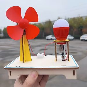 Máy Phát Điện Tua Bin Năng Lượng Gió Thí Nghiệm Vật Lý Đồ Chơi Trẻ Em Khoa Học Công Nghệ Stem