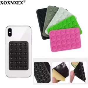 Silicone Suction Cup Phone Holder Multifunctional Suction Cup Wall Stand Square Anti-Slip Single-Sided Case Mount Back Sticker