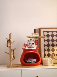 ZHONGGE | Lucky Cat Key Holder Ornament
