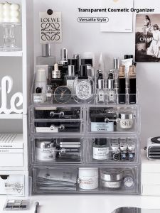 YA JIA LI JIA | Transparent Acrylic Cosmetics Organizer