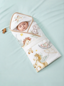 TONGKUI | Soft Cotton Thermal Anti-fright Wrap Blanket
