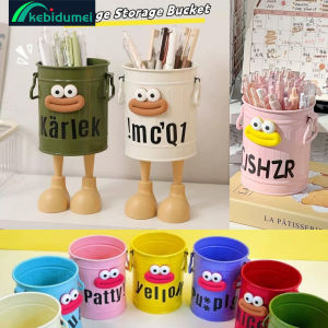 Kebidumei Adjustable Cute Big Mouth Pencil Holder Creative Cosmetic Brush Organiser DIY Cartoon Large Capacity Pencil Case Desktop Decoration Home Study Storage