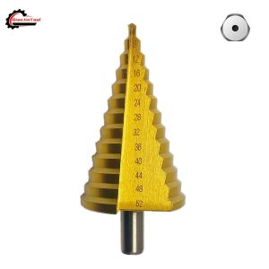 4-52mm Step Drill Bit Set Titanium Straight Flute Milling Cutter For Woodworking Wood Aluminium Metal Sheet Core Hole Opener