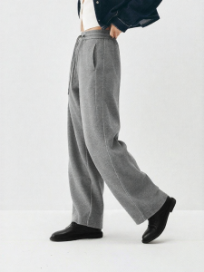 Semir | Winter Fleece Loose Side Stripe Casual Trousers