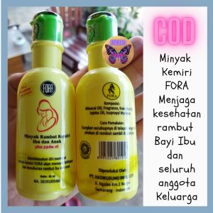 Minyak Rambut Kemiri FORA /Jojoba oil /Minyak Rambut bayi / minyak penumbuh rambut