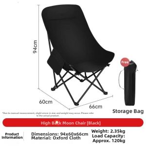 iGOOD-LIVING | Elevated Adjustable Moon Chair Portable Camping Chair