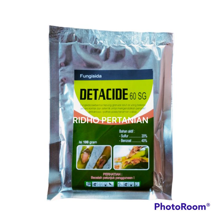 Fungisida DETACIDE 60 SG Pengendali Pathek/Busuk Buah Kemasan 100 Gram
