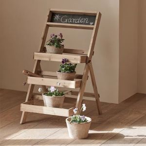 Skin1004 | Folding Wooden Floor-standing Flower and Storage Rack