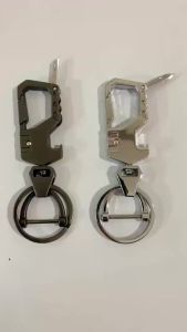 3-In-1 Multifunctional Keychain Universal Keychain Bottle Opener Motorcycle Key Ring Perfect Gift for Men