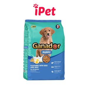 Thức ăn cho chó con dạng hạt khô Ganador Puppy vị trứng sữa gói 400g - iPet Shop