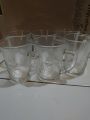 cangkir kopi mewah (6pcs) gelas kaca/gelas kopi bahan kaca. 