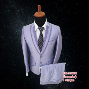 1 stel jas LILAC MUDA Lavender semi woll kilap jas wedding jas nikah jas pernikahan jas kawin jas akat nikah jas pengantin jas manten jas pirwed jas almamater jas blezer jas wisuda jas slim fit jas model baru jas murah jas model korean Jas pria formal cod