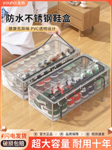 Shoe Box Shoe Storage Fantastic Space-Saving Transparent Simple Boots Shoe Cabinet Rack For Home Foldable Installation-Free Shoe Rack
