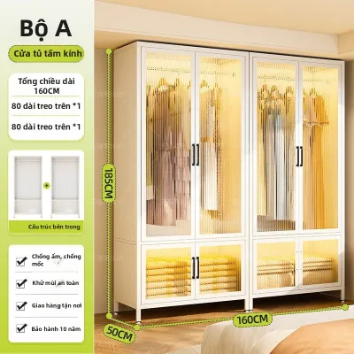 DIBIOU | Tủ Lưu Trữ Kim Loại Dễ Lắp Ráp Cho Thuê Nhà