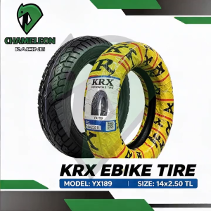 CHAMELEON Motorcycle KRX Tire Tubeless 14X2.50/2.50-10 Ebike Free Sealant And Pito